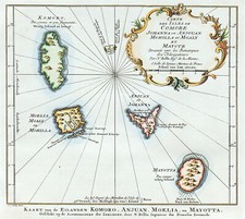 Africa comoros kaart usato  Reggio Emilia