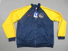 Jaqueta Golden State Warriors masculina grande Nike azul amarela zíper completo bombardeiro pista, usado comprar usado  Enviando para Brazil