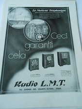 Publicité advertising 1933 d'occasion  La Verpillière