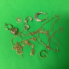 Sucata de joias incompatível de ouro 10,88 gramas, ouro 9 quilates testado em ácido (J1) CP#8692, usado comprar usado  Enviando para Brazil