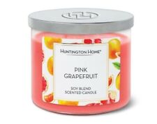 Vela perfumada Huntington Home rosa aroma de toranja, mistura de soja - 14 oz 3 pavios comprar usado  Enviando para Brazil