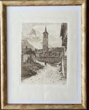 Tignes En 1936 - Joanny Drevet - Eau forte d'occasion  Lyon VI