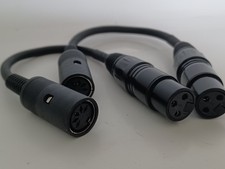 Cabo adaptador Cess-254 5 pinos MIDI para 3 pinos XLR fêmea para fêmea - 2 conjuntos comprar usado  Enviando para Brazil