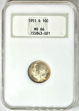 1951-S 10c Roosevelt Dime MS66 NGC Lindo Suporte de Barra de Sabão Vintage Etiqueta Verde comprar usado 1951-S 10c Roosevelt Dime MS66 NGC Lindo Suporte de Barra de Sabão Vintage Etiqueta Verde comprar usado  Enviando para Brazil