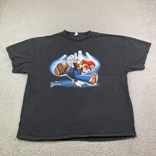 Camiseta promocional masculina Y2K Nintendo Mario Dance Dance Revolution 2XL preta comprar usado  Enviando para Brazil