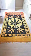 Hanfblatt tagesdecke wandtuch gebraucht kaufen  Meinhard