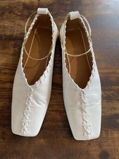 Sapatos femininos Jil Sander tornozeleira bailarina sapatos baixos coleção original comprar usado  Enviando para Brazil