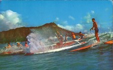 Usado, Vintage Havaí Waikiki Beach Cabeça de Diamante-OUTRIGGERS,PRANCHAS DE SURF-DIVERTIMENTO comprar usado Usado, Vintage Havaí Waikiki Beach Cabeça de Diamante-OUTRIGGERS,PRANCHAS DE SURF-DIVERTIMENTO comprar usado  Enviando para Brazil