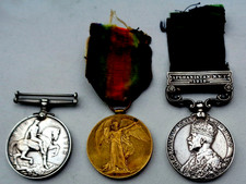 Three war medals for sale  WICKFORD