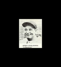 lou gehrig baseball card for sale lou gehrig baseball card for sale USA