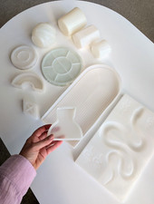 Moldes de fundição de silicone para resina, concreto, gesso - formas modernas, cobra, pratos comprar usado  Enviando para Brazil