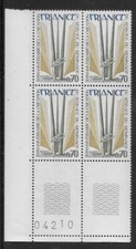 1975 bloc timbres d'occasion  France