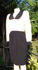 VESTIDO CASUAL VINTAGE ST JOHN SAKS FIVE AVENUE SANTANA MALHA MANGA SEDA TAMANHO 6 comprar usado  Enviando para Brazil