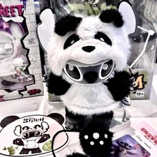 MINISO Stitch GenZ Street Series pingente de pelúcia panda edição limitada brinquedos de arte, usado comprar usado  Enviando para Brazil