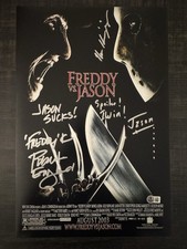 Usado, Mini pôster assinado por Robert Englund Ken Kirzinger Freddy Vs Jason 12x18 BAS CERTIFICADO DE AUTENTICIDADE comprar usado Usado, Mini pôster assinado por Robert Englund Ken Kirzinger Freddy Vs Jason 12x18 BAS CERTIFICADO DE AUTENTICIDADE comprar usado  Enviando para Brazil