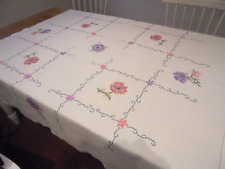 Vintage linen tablecloth. for sale  REDRUTH