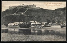 Setubal, Castello de S. Filipe, Ansichtskarte  comprar usado Setubal, Castello de S. Filipe, Ansichtskarte  comprar usado  Enviando para Brazil