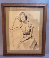 Vintage watercolor painting for sale  Hope Valley