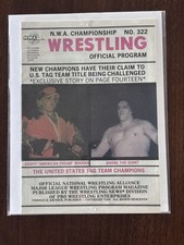 Wrestling event program for sale  Dix