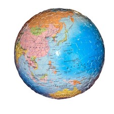 Quebra-cabeça bola globo mundial 3D (sem suporte) 9” diâmetro comprar usado  Enviando para Brazil