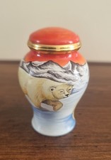 Moorcroft enamel ginger for sale  CHEPSTOW