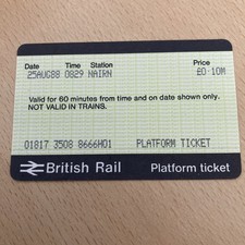 Platform. ticket for sale  SHIFNAL