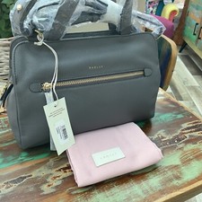 Radley grey leather for sale  BURNHAM-ON-SEA