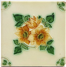 Antique fireplace tile for sale  Shipping to Ireland