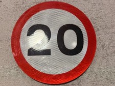Verkehrsschild 20mph geschwind gebraucht kaufen  Versand nach Germany