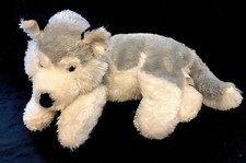 Usado, Sears Siberian Husky Wolf Filhote Cachorro 14" Saco de Feijão Pelúcia Vintage Disquete comprar usado  Enviando para Brazil