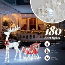 Reindeer santa sleigh for sale  CANNOCK
