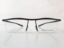 Óculos Porsche Design masculino preto quadrado retângulo metal meio aro mod.8189 NOVO comprar usado  Enviando para Brazil