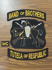 Grande Vintage MC Motorcycle Club Patch Cut Conjunto Bordado Banda de Irmãos comprar usado  Enviando para Brazil