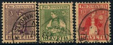 Suíça - 1917 Pro Juventus definido para 10c são D 'SGJ6-J8 vfu Cv £ 120 [A7590] * comprar usado  Enviando para Brazil