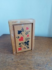 Antique wooden card d'occasion  Expédié en Belgium