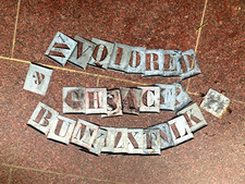 Pochoir metal alphabet d'occasion  Niderviller