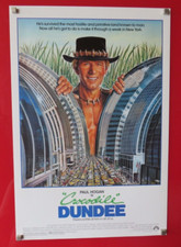 Usado, POSTER DE FILME ESPECIAL DE CINEMA ORIGINAL 1986 CROCODILO DUNDEE Paul Hogan NÃO USADO comprar usado  Enviando para Brazil