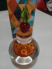 Frasco de perfume vidro pesado com belas cores e detalhes comprar usado  Enviando para Brazil