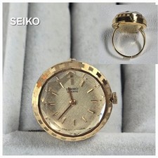 Seiko relógio anel quartzo vintage vidro elegante tamanho 7 usado comprar usado  Enviando para Brazil