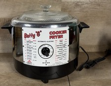 Fritadeira vintage Betty G Abbott Industries não usada sem caixa prata preta comprar usado  Enviando para Brazil