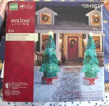 Árvore de Natal inflável Holiday Living LED 2 para ambientes internos e externos com mais de 6 pés de altura comprar usado  Enviando para Brazil