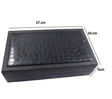 Usado, 17x10x5 cm Joyería Brazalete Caja Organizador de Color Negro Estuche Almacenamiento Caja de Almacenamiento segunda mano  Embacar hacia Argentina