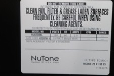 Nutone cabinet vent for sale  Chillicothe