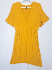 Vestido quimono Lock & Love mistura modal macia feminino L mangas asa de morcego dourado gola V, usado comprar usado  Enviando para Brazil