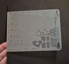 Sizzix invitation embossing for sale  HOLYWELL