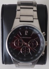 Dunlop herrenuhr schwarzes gebraucht kaufen  Düsseldorf