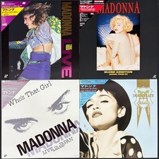 LOT OF 4 MADONNA Japan NTSC LDs w/OBI The Virgin Tour Live etc. LASER DISC comprar usado  Enviando para Brazil