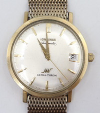 Longines Ultra Chron relógio automático folheado a ouro 10K 34,4 mm, funcionando comprar usado Longines Ultra Chron relógio automático folheado a ouro 10K 34,4 mm, funcionando comprar usado  Enviando para Brazil