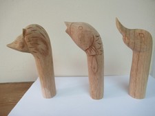 Wooden carved stick for sale  PETERBOROUGH