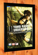 Usado, 2008 Tomb Raider Underworld Xbox 360 PS3 PS2 Pôster Promocional Antigo / Página de Anúncio Emoldurada comprar usado  Enviando para Brazil